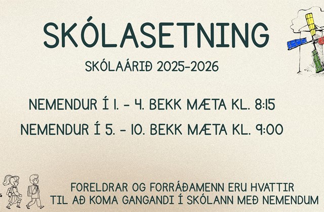 Skólasetning