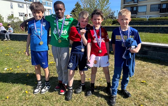 Víðavangshlaup í bongóblíðu