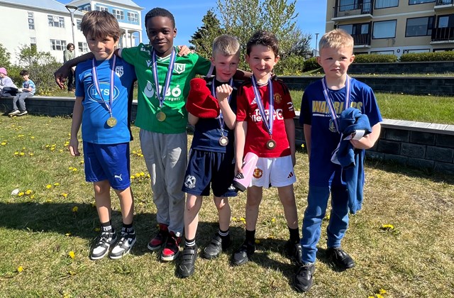 Víðavangshlaup í bongóblíðu