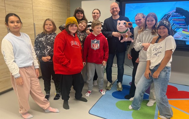 Ævar Þór heimsótti nemendur í 5.-7. bekk