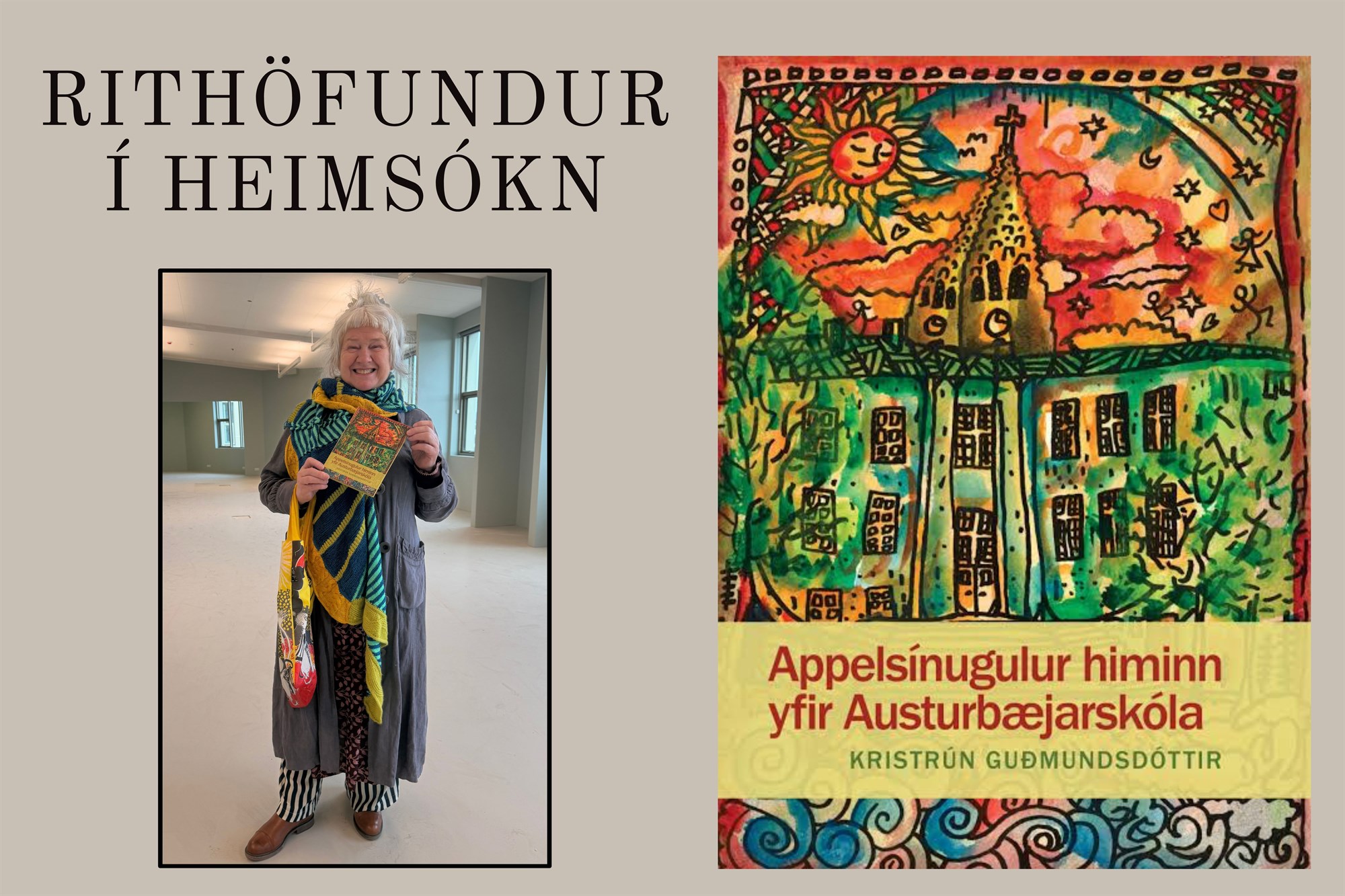 Rithöfundur í heimsókn hjá 5. bekk